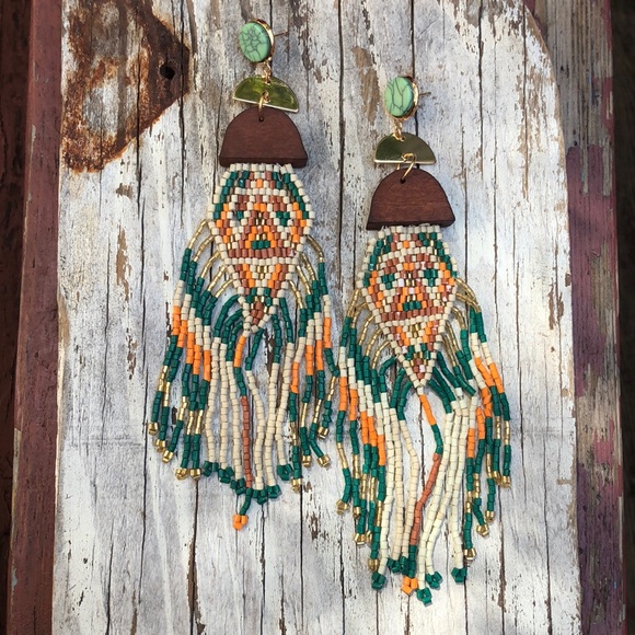 Handmade Southwest Fringe Earrings! - Picture 2 of 6